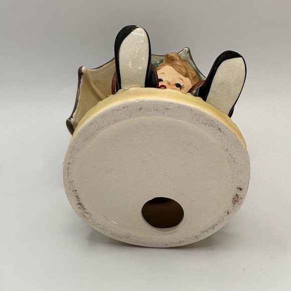 Erich Stauffer Figurine Rainy Days  Boy with Umbrella Vintage Figure Japan 4.7” - Picture 5 of 5